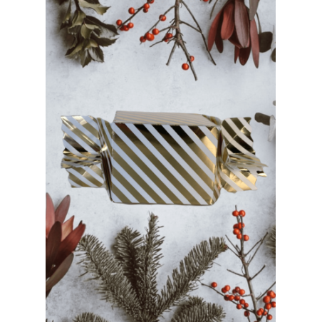 Cracker de Noël "Noël Or" 7,5x6 / 14,50 cm