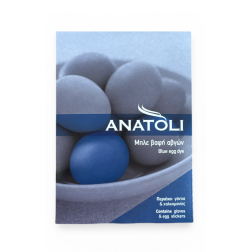 Colorant blue pour œufs de Pâques avec gants et stickers en sachet 3 g ANATOLI (pour 40 œufs)