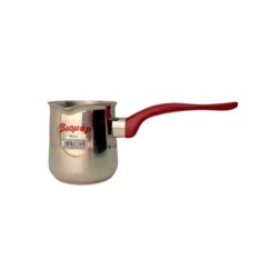 Cafetière "Briki" de grande taille en acier inoxydable pour café grec - 450 ml / diamètre 9 cm