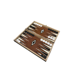 Tavli et échecs en bois "backgammon" grec 37x19 cm
