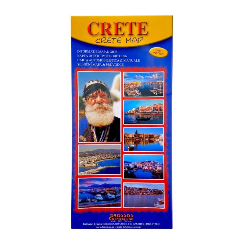 Carte Touristique de la Crète " Crete Map"
