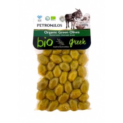 Olives grecques vertes BIO en sous vide PETROMILOS 250 g