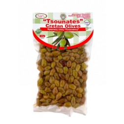 Olives de Crète variété Tsounati naturelles en sous vide ELLIE 200 g