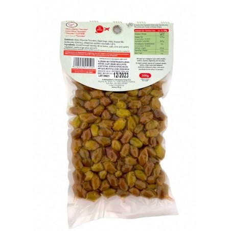 Olives de Crète variété Tsounati naturelles en sous vide ELLIE 200 g