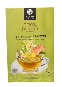 Th des montagnes Matcha Gingembre 4VITA en sachets 20x1,5g