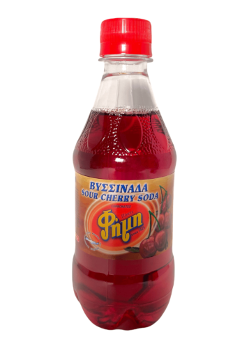 Boisson gazeuse au sirop de griottes 'Vissinada' FIMI 100% crétois 330 ml