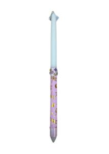 Bougie de Pques artisanale de Grce avec papillons et strass - Lambada 42 cm