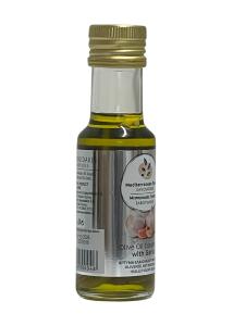 Huile d'olive vierge extra infusée à l'ail SAVOUIDAKIS en bouteille 100 ml