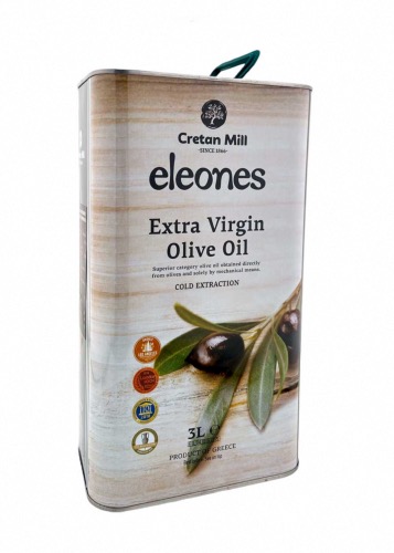 Huile d'olive Kritiki Elaiones extra vierge CRETAN MILL 3 litres