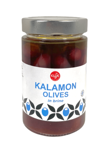 Olives noires grecques Kalamon en bocal ELLIE 190 g net