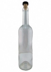 Bouteille bordelaise en verre 750 ml