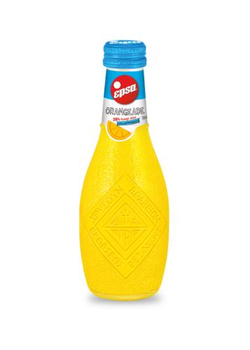 Orangeade non gazeuse grecque en bouteille de verre EPSA de 232 ml