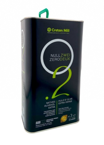 Huile d'olive ZEROTWO extra vierge 0.2 acidité 3 litres