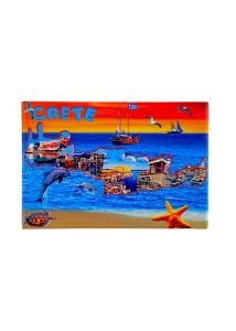 Magnet Souvenir de Crte-Grce 8cmx5cm