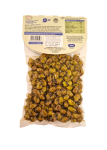 Olives de Crète variété Tsounati marinées aux "thym, origan et basilic" ELLIE  200 g