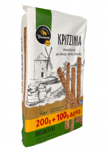 Gressins Crétois farine de blé complete et au sesame TSATSAKIS 200 g