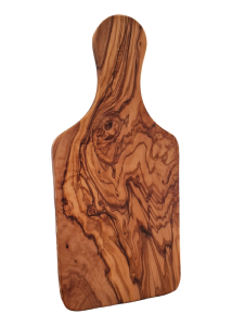 Planche à découper en bois d'olivier avec poignée - RIZES 22x10 cm