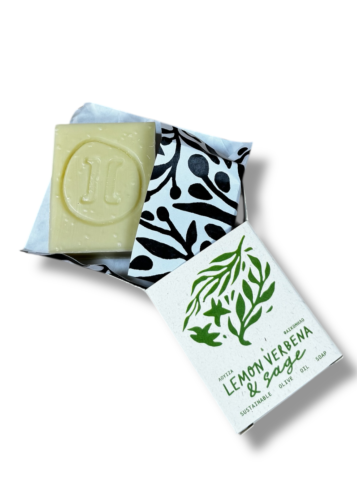 Savon à l'huile d'olive, verveine citronnée et sauge HELLEO 30 g