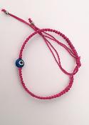  Bracelet grec coloré Porte Bonheur avec 1 perle "oeil"