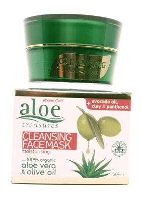 Masque du visage à l'aloe vera Bio et à l'huile d'olive Aloe Treasures 50 ml