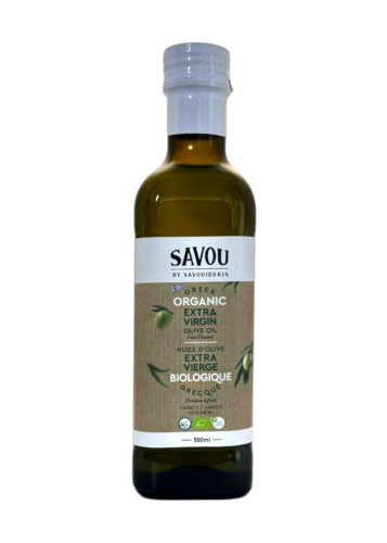 Huile d'olive extra vierge BIO SAVOU BY SAVOUIDAKIS en bouteille 500 ml