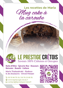 Fiche recette  tlcharger - Mug cake  la caroube
