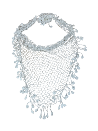 Sariki cretois blanc artisanal  ceremonie mariage homme 120x70x70 cm