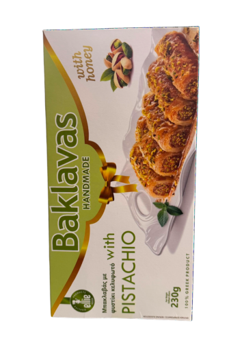 Baklava grec aux pistaches en 6 poches individuelles ELLIE 230 g