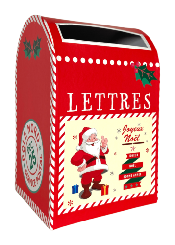 Boîte aux lettres Noël 12,5x12x12 cm