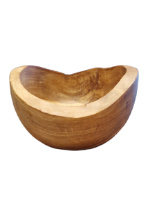 Bol rustique en bois dolivier RIZES 10 cm