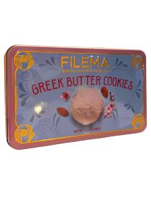Kourabies grec au beurre et amande boîte métal rétro FILEMA  170 g