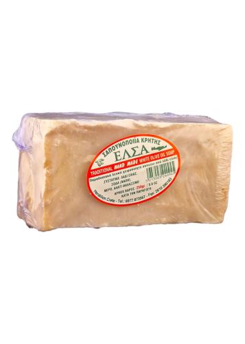 Savon Traditionnel grec  blanc à l'ancienne ELSA 250 g - 280 g