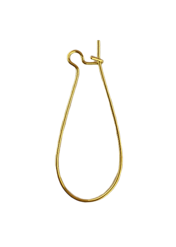 Supports Boucles d'oreilles pendantes en métal or 3,7 cm - vendu par 2 pièces
