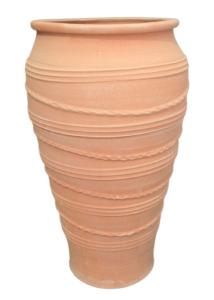 Jarre décorative Milatos en terre cuite artisanale de Crète KRITIKA CERAMICA grand modèle 100 X70cm