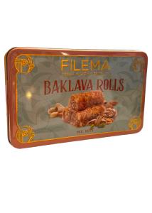 Baklava grec mix fruits secs, amandes, noix & pistache en boîte métal rétro FILEMA 160 g