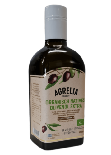 Huile d'olive extra vierge AGRELIA BIO 500 ml