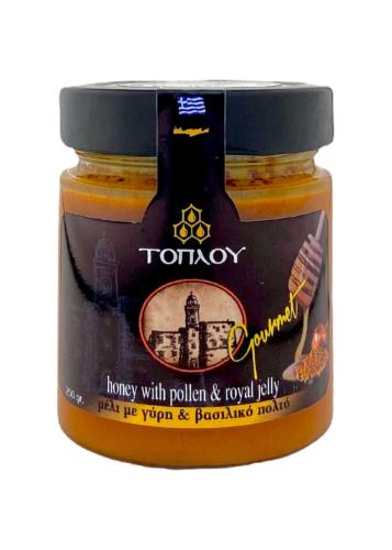 Miel de thym au pollen et à la gelée royale TOPLOU 250 g