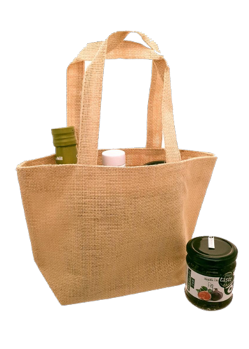 Sac de toile de jute naturel 30x20 cm