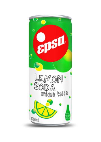 Soda au citron en canette EPSA de 330 ml