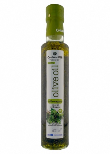 Huile d’olive vierge extra infusée à l'origan CRETAN MILL 250ml