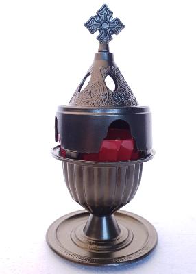 Kantili en métal - Lampe à l'huile orthodoxe 18 cm