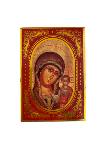 Magnet religieux Marie et enfant Jésus 8x5.5 cm