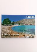 Magnet Souvenir de Crète-Grèce GEORGIOUPOLI 8cmx5cm