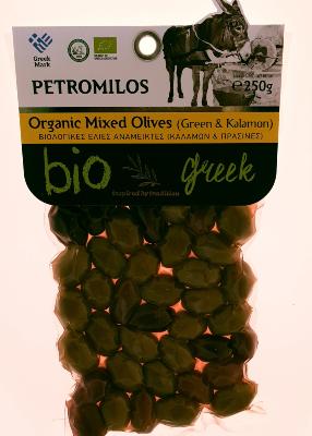 Olives grecques mixtes BIO en sous vide PETROMILOS 250 g