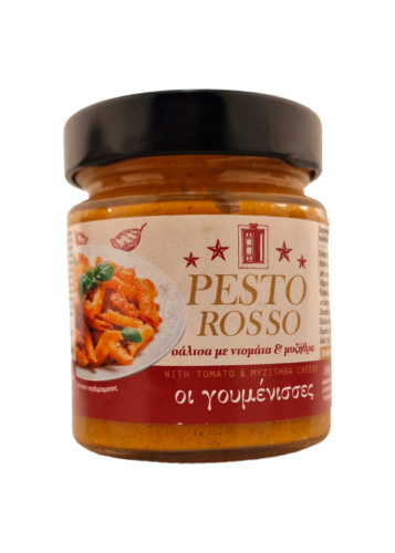 Pesto rosso à la sauce tomate et fromage crétois  "mizithra" GOUMENISSES 180 g