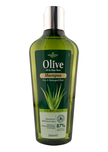 Shampooing à l'huile d'olive et à l' aloe vera pour cheveux secs HERBOLIVE 200 ml