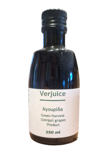 Verjus green harvest unripe grapes "agourida" LURARAKIS 250 ml