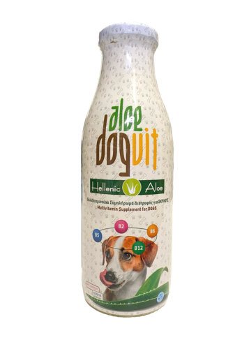 Jus d’Aloe Vera BIO Aloe Dog Vit  HELLENIC ALOE pour les chiens 500 ml