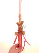 lambada - Bougies avec décoration faite main  - Lapin