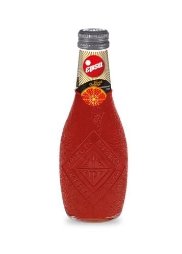 Soda à l'orange sanguine gazeuse en bouteille de verre EPSA de 232 ml